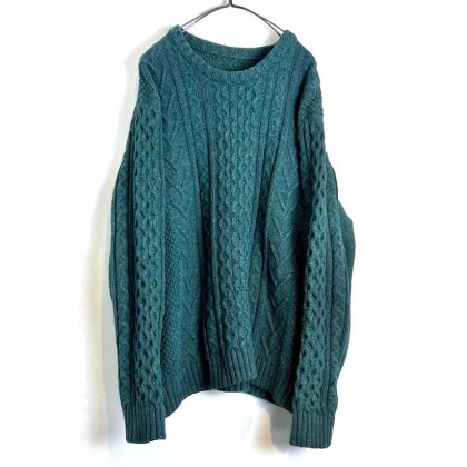  Ρơ 롼ͥå åȥ 󥻡1990's-Vintage Crewneck Cotton Aran Sweater