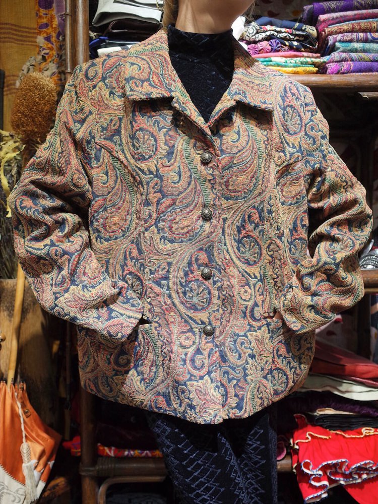 古着 通販 Paisley Gobelin Tapestry Jacket