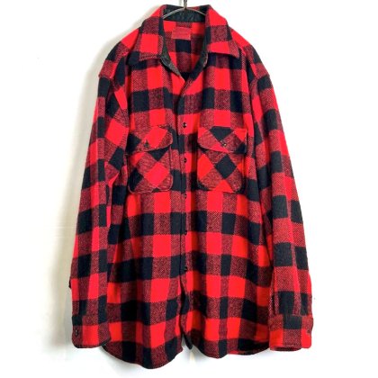  ΡSearsۥơ Хåեå 륷ġ1970's-Vintage Buffalo Plaid Wool Shirt