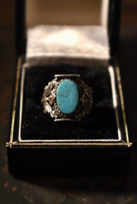  Ρvintage silver  turquoise ring ơ С   