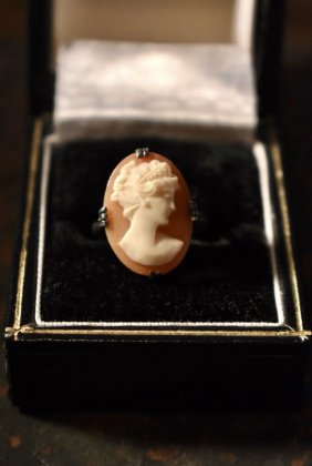  Ρvintage cameo silver ring ơ ᥪ С  