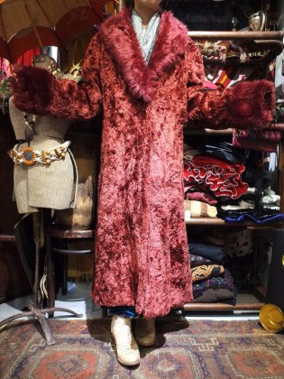  ΡBordeaux Faux Fur Coat