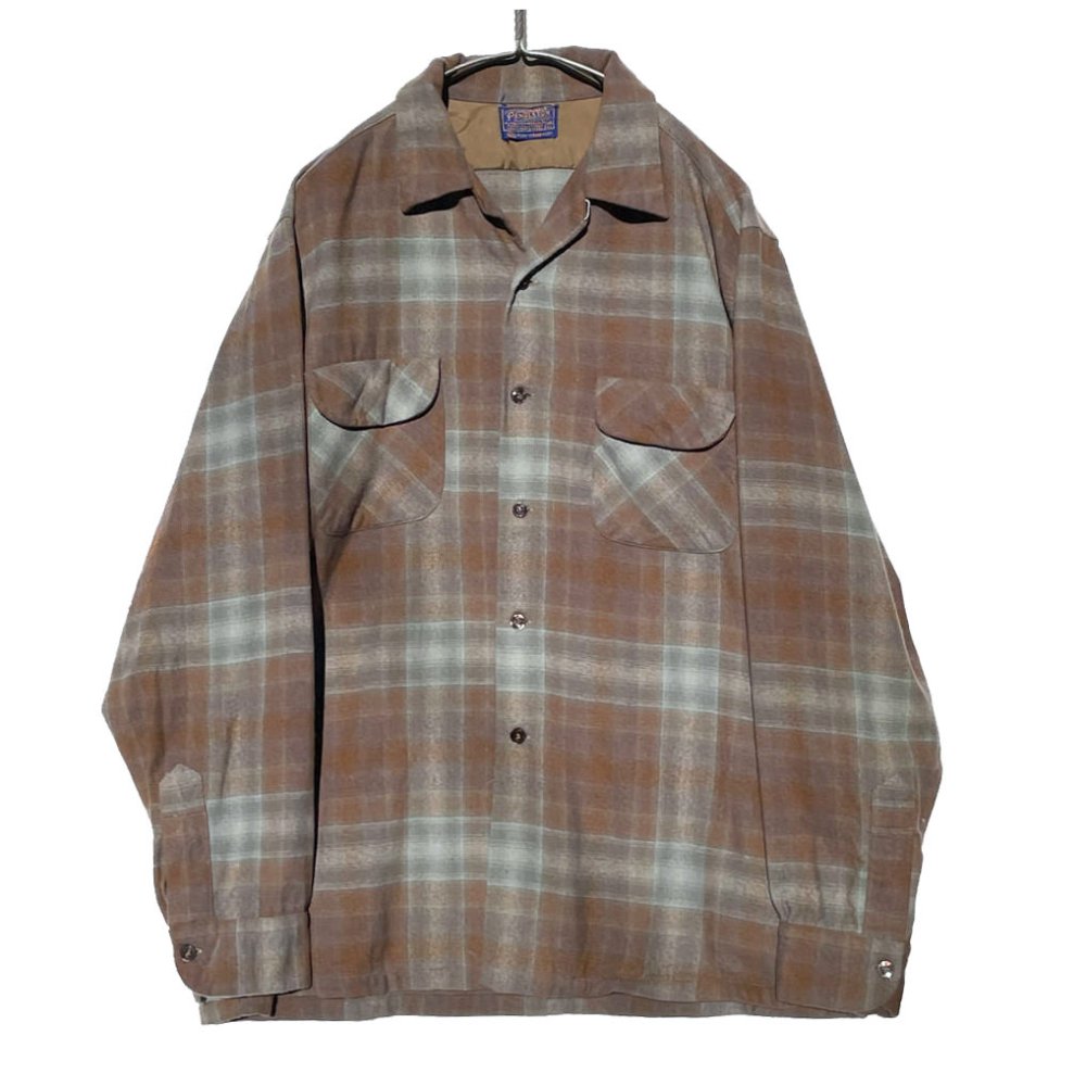 ペンドルトン【PENDLETON】ヴィンテージ オープンカラー ウールシャツ【1960's-】Vintage Wool Shirt