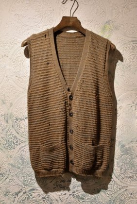 古着 通販　Japanese 1960s grunge knit vest