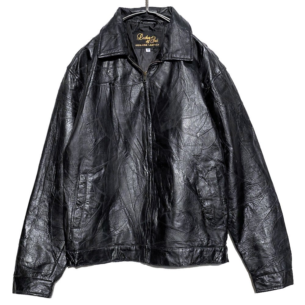 【Leather & Soul】ヴィンテージ シングル ジップアップ レザージャケット【1990's-】Vintage Single Leather  Jacket