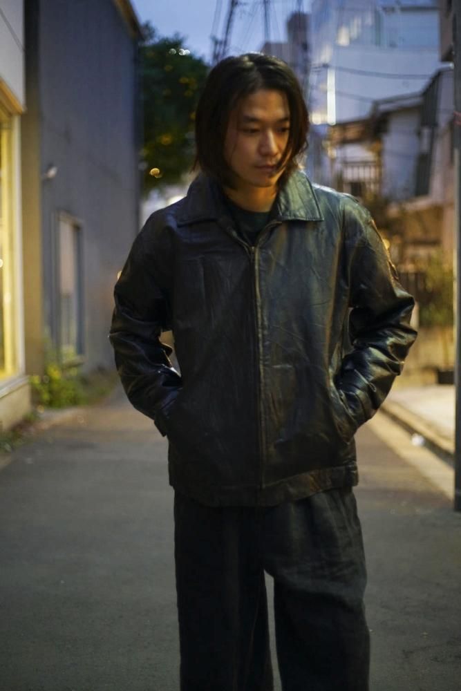 Leather & Soul】ヴィンテージ シングル ジップアップ レザー