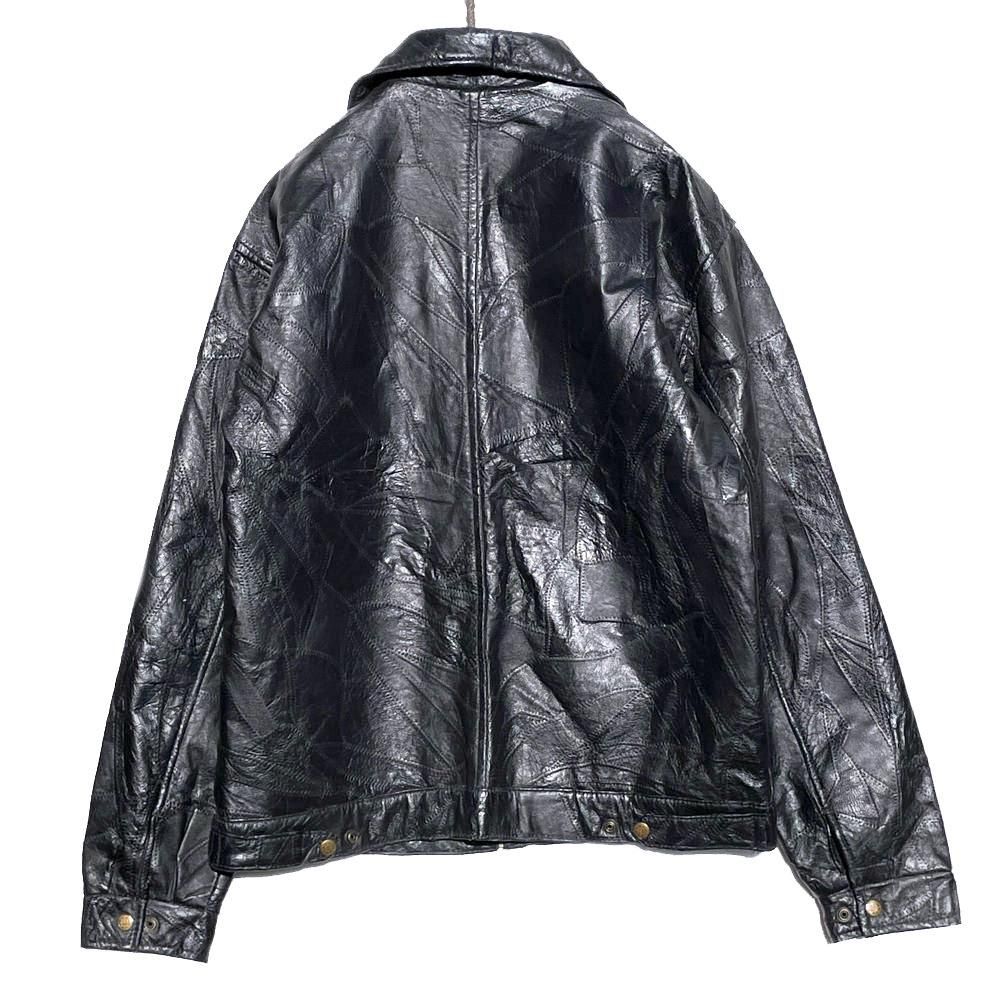 【Leather & Soul】ヴィンテージ シングル ジップアップ レザージャケット【1990's-】Vintage Single Leather  Jacket