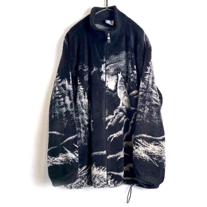 【Art Unlimited】ヴィンテージ アニマルパターン フリースジャケット【1990's-】Vintage Animal Pattern  Fleece Jacket