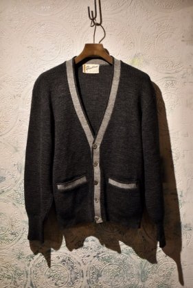  Ρus 1960s 2tone wool cardigan