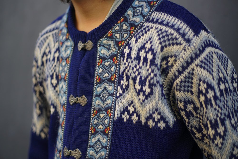 【Nordstrikk - Made In Norway】ヴィンテージ ノルディックカーディガン【1970's-】Vintage Nordic  Sweater