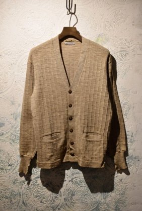古着 通販　us 1940s~ wool work cardigan 1940年代 針抜き ワークカーディガン 