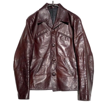  ΡGLASS WATERۥơ 쥶㥱å 1970's-Vintage Leather Jacket