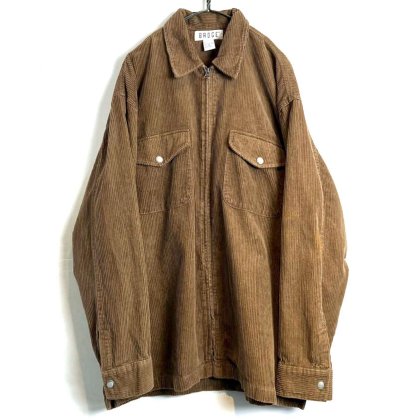  ΡBADGEۥơ åץå ǥġ1990's-Vintage Zip up Corduroy Shirt