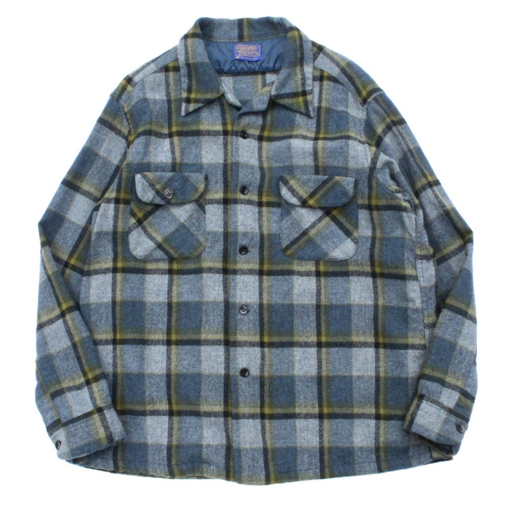 ペンドルトン ヴィンテージ ループカラー ウール シャツ【PENDLETON】【1970's-】Greyish XL