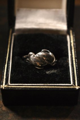  Ρvintage dolphin motif silver ring ơ С 륫  