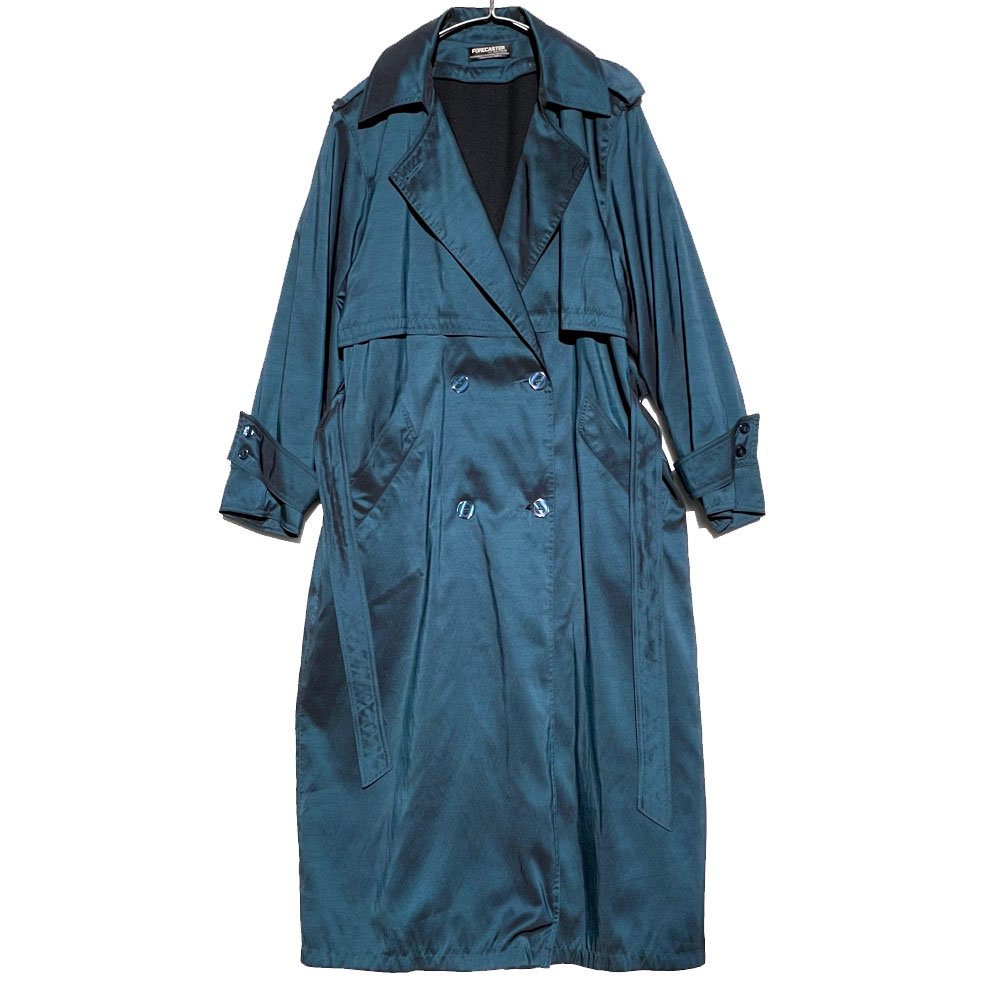 【FORECASTER】ヴィンテージ トレンチコート ライナー付き 玉虫【1980's-】Vintage Trench Coat