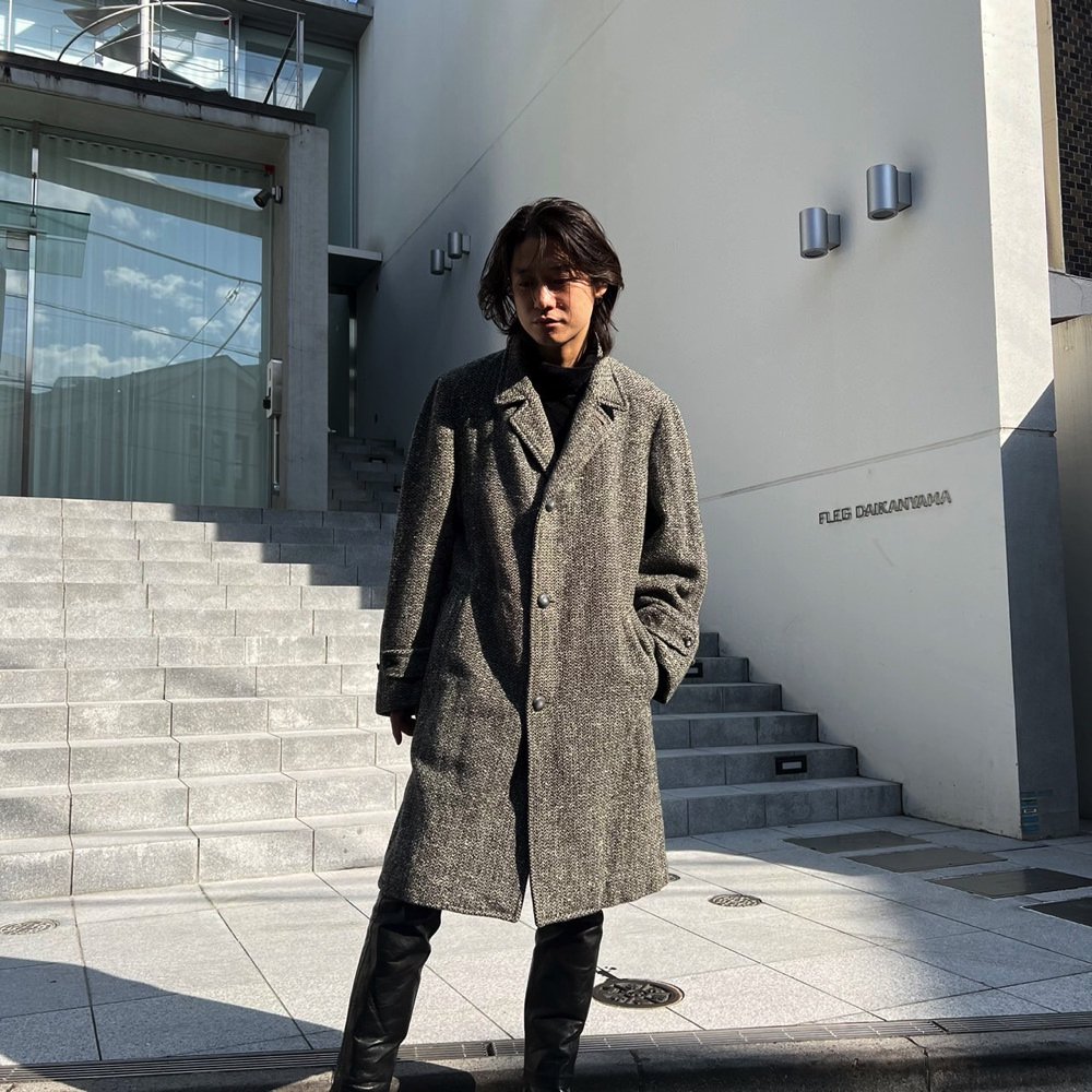 【Being Greenberg Co.】ヴィンテージ ネップツイード テーラードコート【1950's-】Vintage Nep Tweed  Tailored Coat