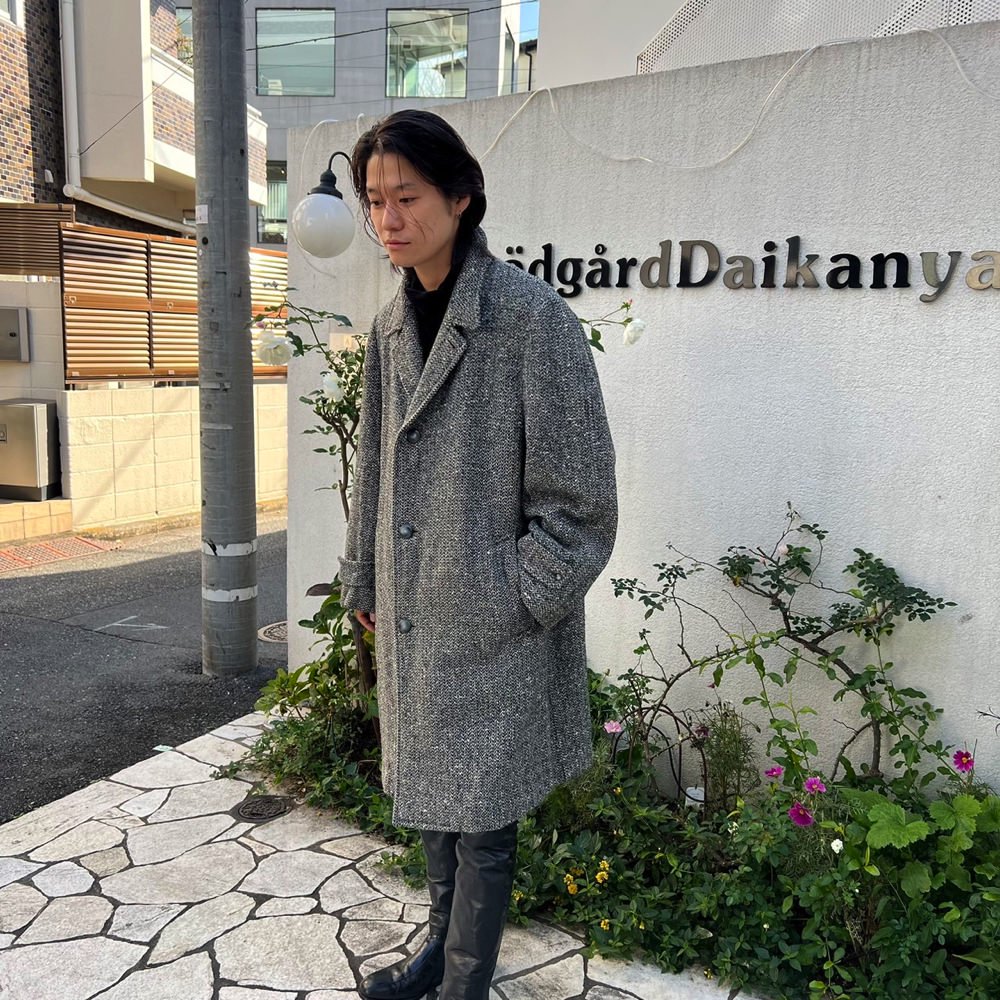 【Being Greenberg Co.】ヴィンテージ ネップツイード テーラードコート【1950's-】Vintage Nep Tweed  Tailored Coat