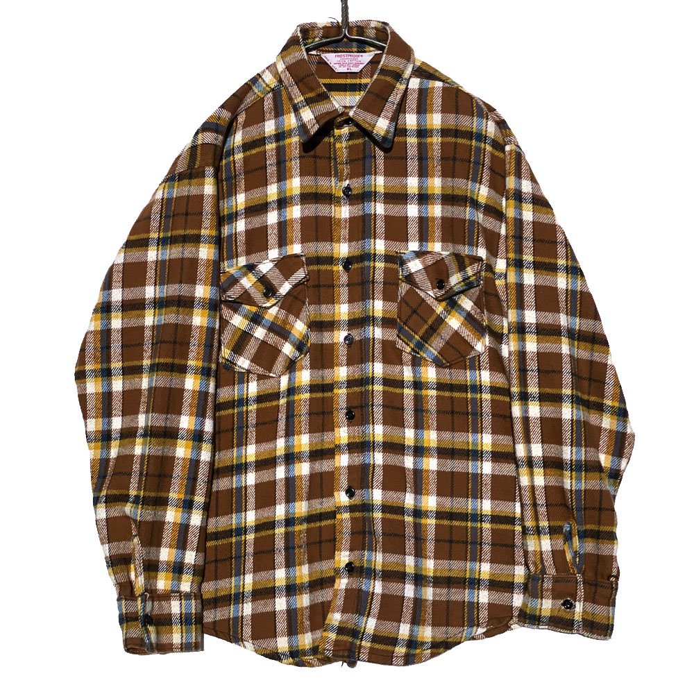 【FROSTPROOF - Made In USA】ヴィンテージ コットンネルシャツ【1980's-】Vintage Cotton Nel Shirt