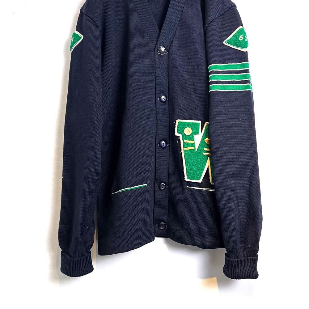 【Kandel】ヴィンテージ レタードカーディガン【1960's-】Vintage Lettered Cardigan