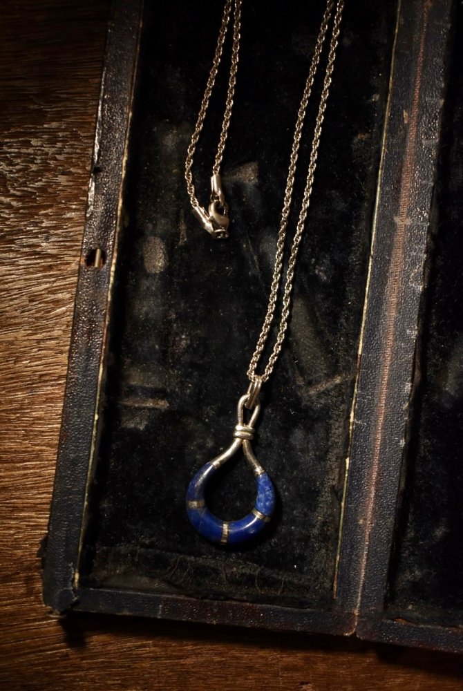 vintage silver × lapis lazuli necklace ヴィンテージ シルバー ラピスラズリ ネックレス