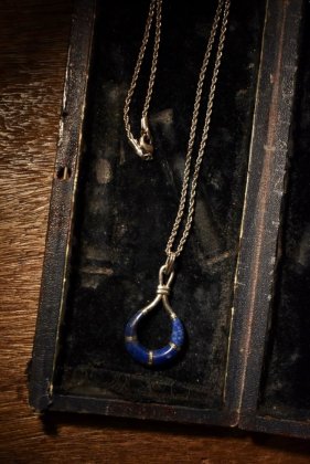  Ρvintage silver  lapis lazuli necklace ơ С ԥ饺 ͥå쥹 