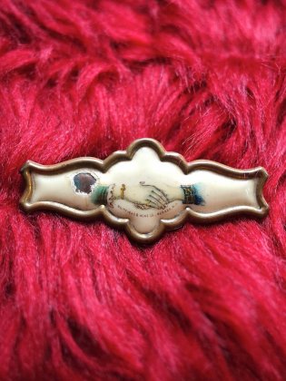  ΡEarly1900s Antique Brooch Odd Fellows / Shake Hands