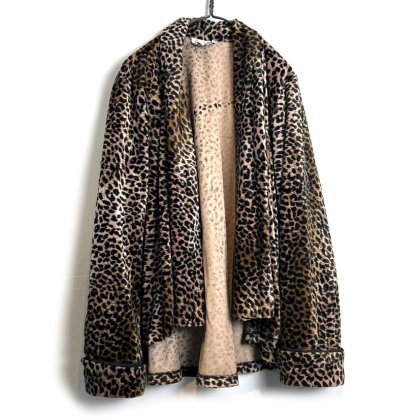  ΡConnectedۥơ 쥪ѡ ĥǥ1990's-Vintage Leopard Pattern Shirt Cardigan