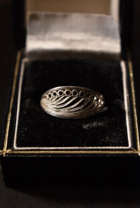  Ρus vintage silver filigree ring ơ С եꥰ꡼  