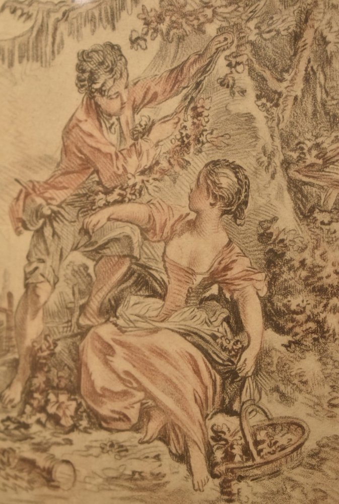 french FRANCOIS BOUCHER framed print フランス フランソワ・ブーシェ 額装 絵画