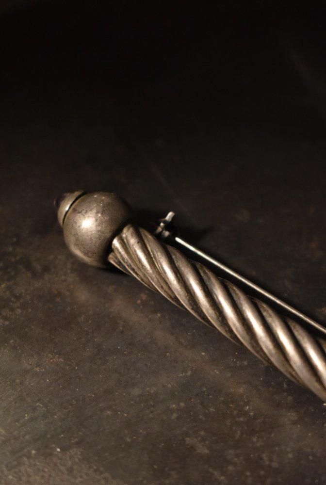 ヴィンテージ シルバー アメジスト ブローチ [ sterling silver