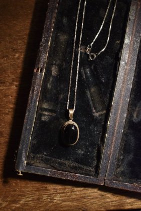 古着 通販　vintage silver × onyx necklace ヴィンテージ シルバー オニキス ネックレス 