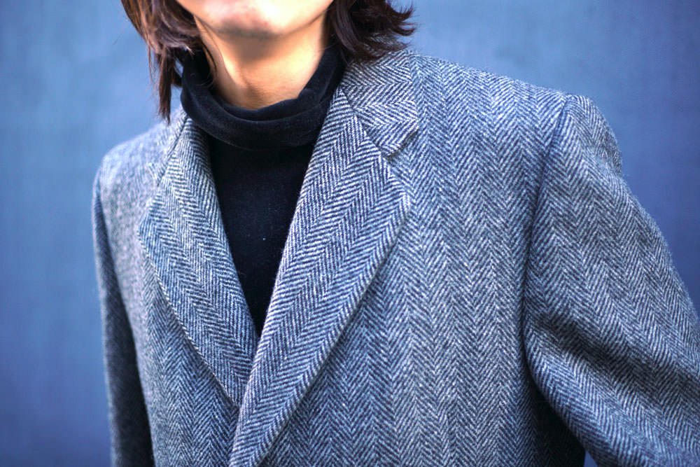 pierre cardin - Made In USA】ヴィンテージ チェスターフィールド ヘリンボーンツイードコート【1980's-】Vintage  Chesterfield Coat | 古着 通販 ヴィンテージ古着屋 | RUMHOLE beruf - Online Store 公式通販サイト