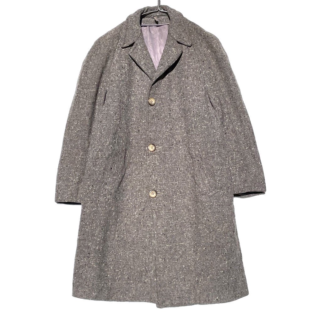 ヴィンテージ ネップ ツイード テーラード ウールコート【1950's-】Vintage Wool Coat