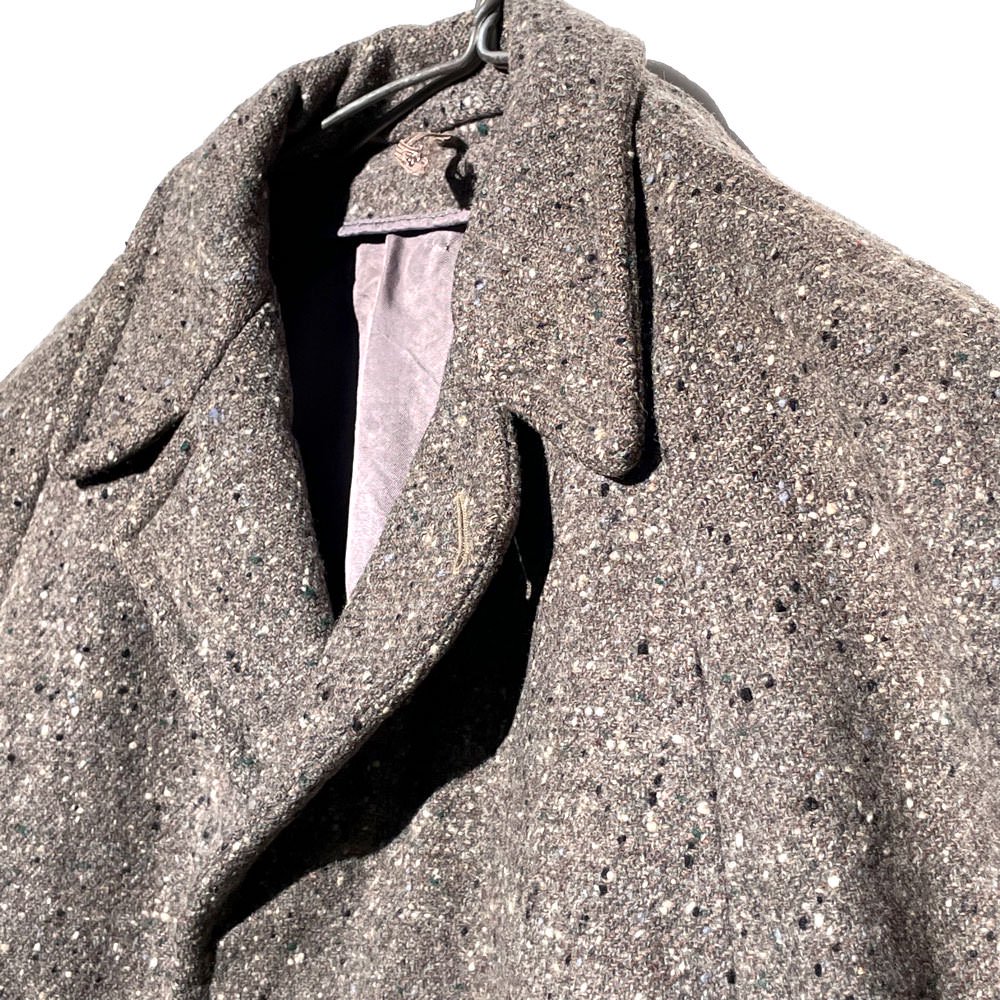 ヴィンテージ ネップ ツイード テーラード ウールコート【1950's-】Vintage Wool Coat