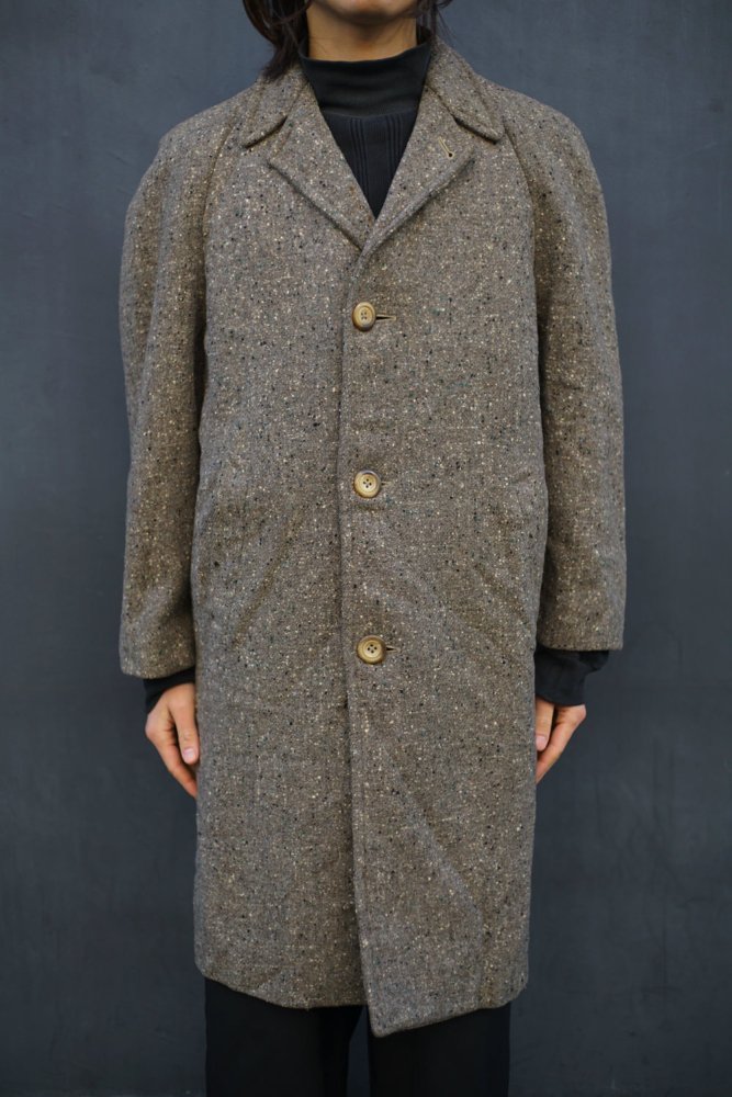 ヴィンテージ ネップ ツイード テーラード ウールコート【1950's-】Vintage Wool Coat