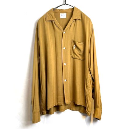 古着 通販　【Lanier】ヴィンテージ ループカラー レーヨンシャツ【1960's-】Vintage Loop Collar Rayon Shirt