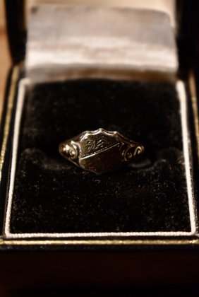  ΡBritish vintage 9ct silver signet ring ꥹ ơ ͥåȥ 