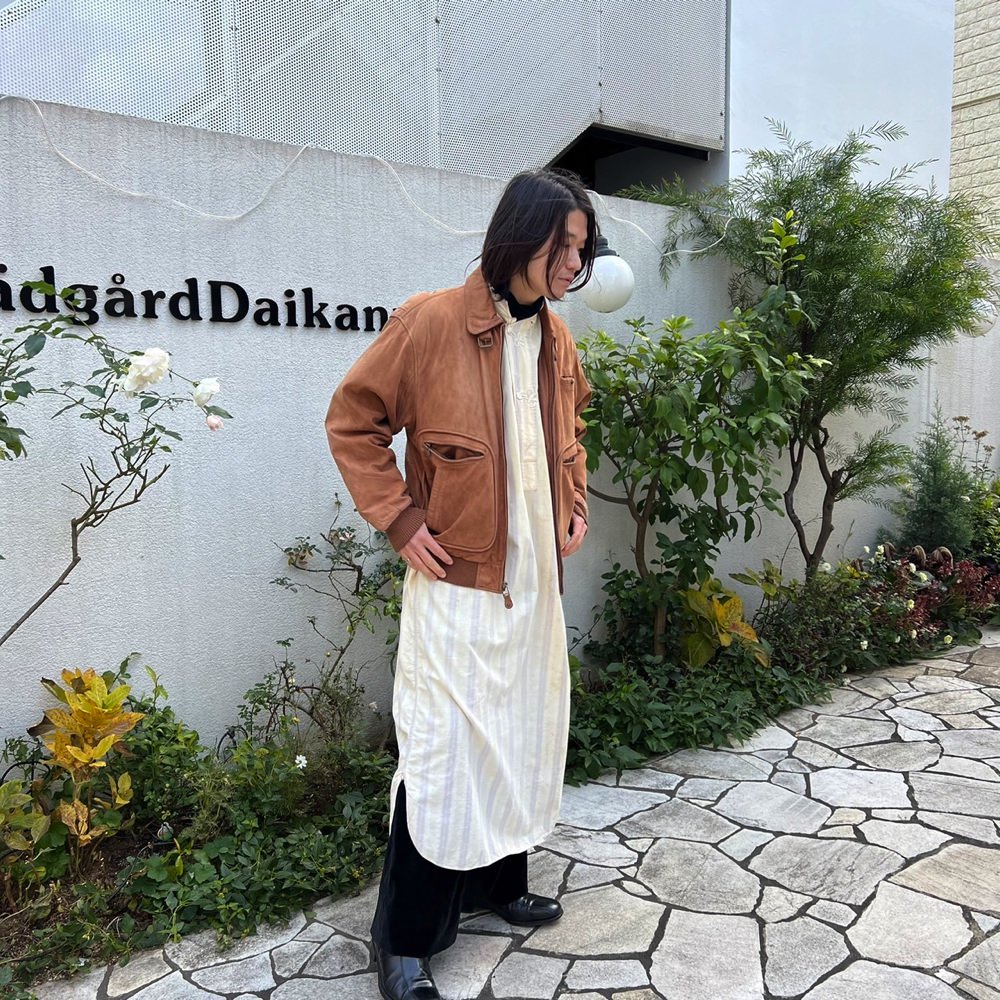 【MIXED BLUES】ヴィンテージ ヌバックレザージャケット【1990's-】Vintage Nubuck Leather Jacket