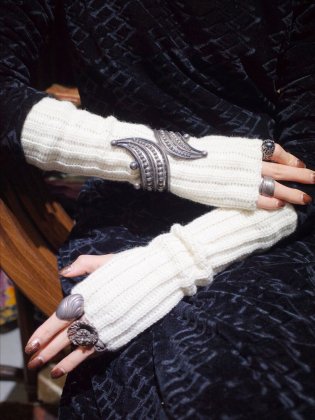 古着 通販　【end Hand Knitting】Wool × Alpaca Arm Warmers L