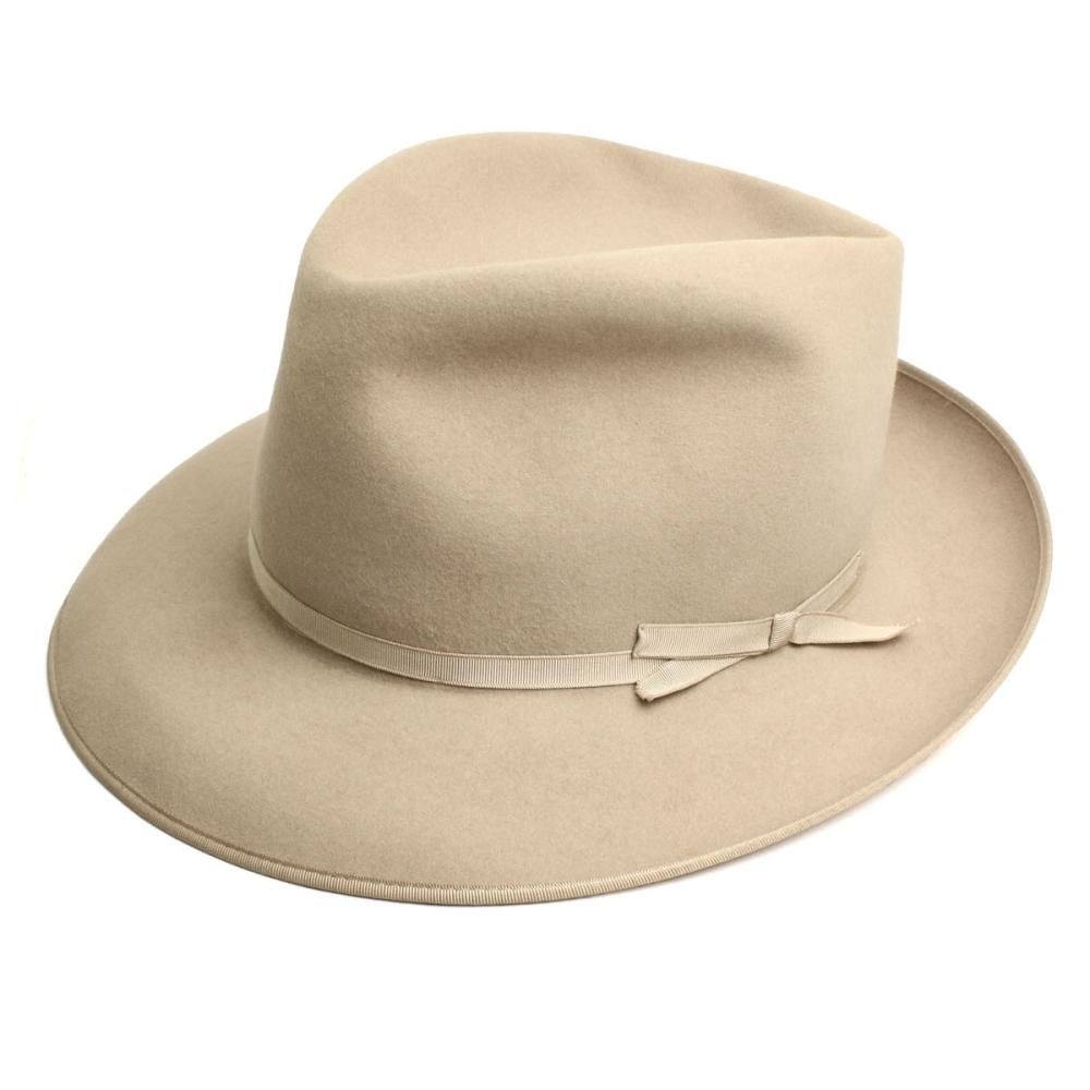 ステットソン ストラトライナー ヴィンテージ フェドラ ハット【Royal Stetson Stratoliner】【1950's-】7 1/4 Tan