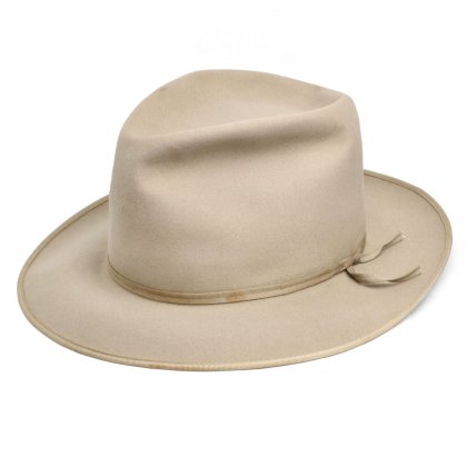 レジストル【RESISTOL】ヴィンテージ ホンブルグ ハット【BEAVER FIFTEEN - Kitten Finish】【1950s-】Vintage  Fedora Hat| 古着 通販 ヴィンテージ古着屋 | RUMHOLE beruf - Online Store 公式通販サイト