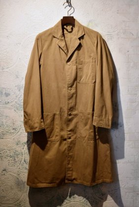  ΡBritish 1960s cotton drill work coat