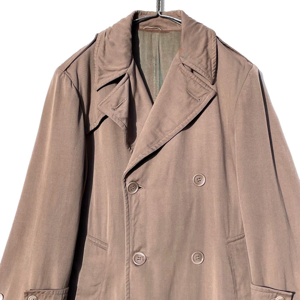 【AERO OF BOSTON】ヴィンテージ ウールギャバジン トレンチコート【1950's-】Vintage Wool Gabardine Coat