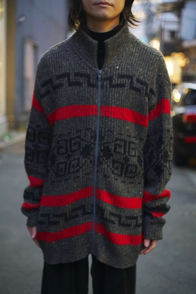 ペンドルトン【PENDLETON】ヴィンテージ ジップアップニット カーディガン【1970's -】Vintage Zip-up Knit  Cardigan