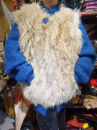 古着 通販　c.1960~70s Fur × Mohair Combination Blouson