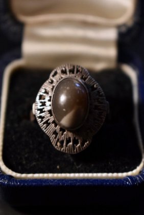 古着 通販　Vintage silver × stone ring ヴィンテージ シルバー ストーン リング 
