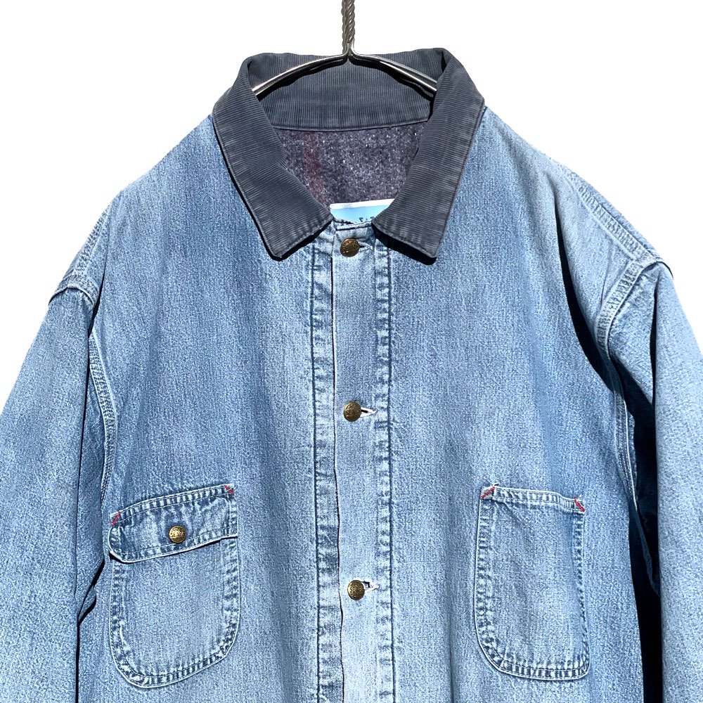 【Sears Work Leisure】ヴィンテージ ブランケット付き カバーオール デニムジャケット【1970's-】Vintage Denim  Coverall Jacket