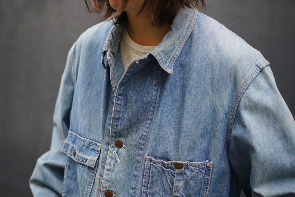 【Power House】ヴィンテージ カバーオール デニムジャケット【1960's-】Vintage Denim Coverall Jacket