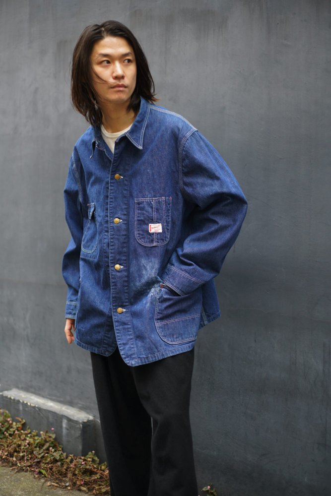 【Workmaster】ヴィンテージ カバーオール デニムジャケット【1940's-】Vintage Denim Coverall Jacket